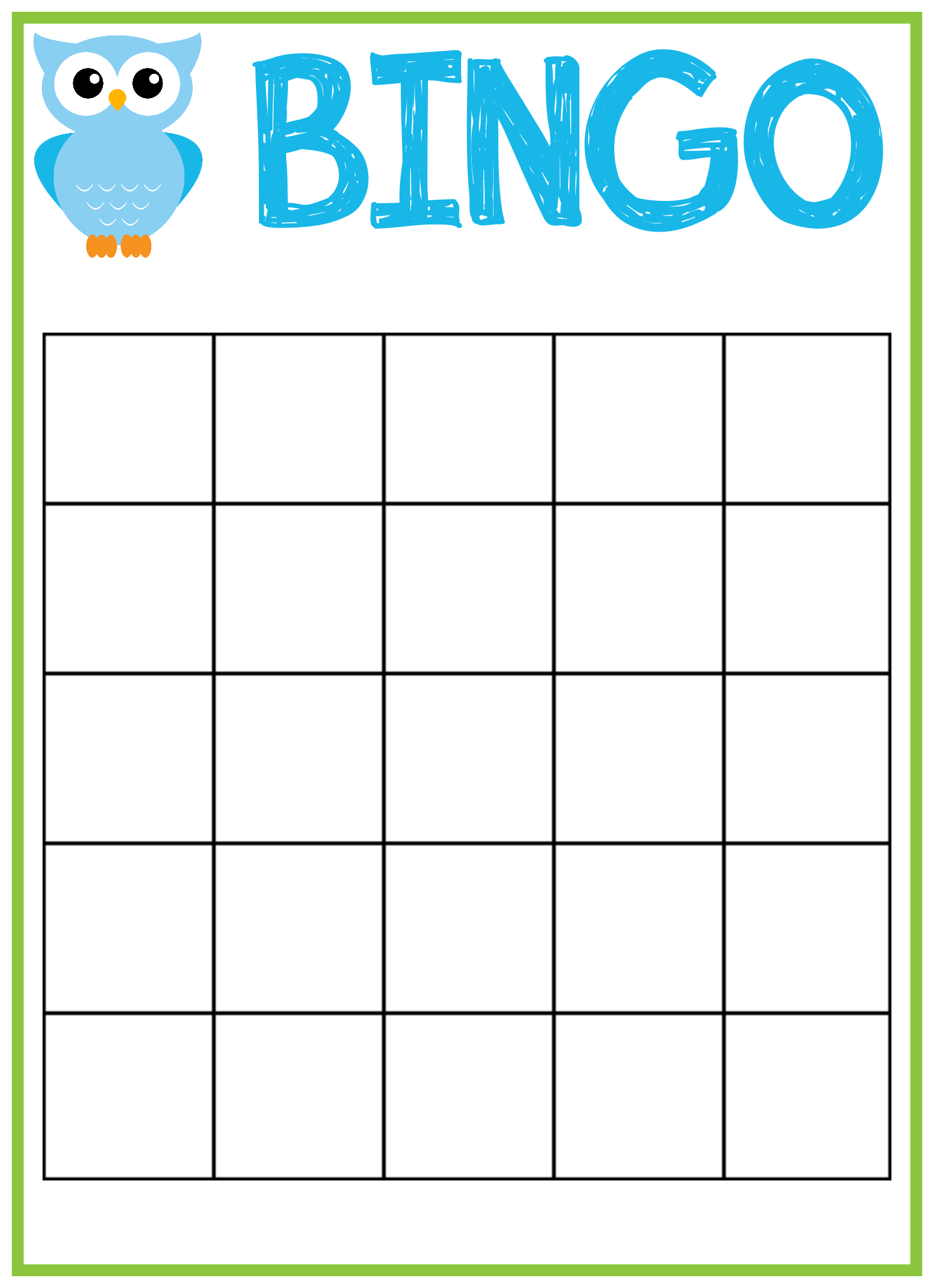 7 Best Images Of Free Printable Bingo Card Template Free Printable 