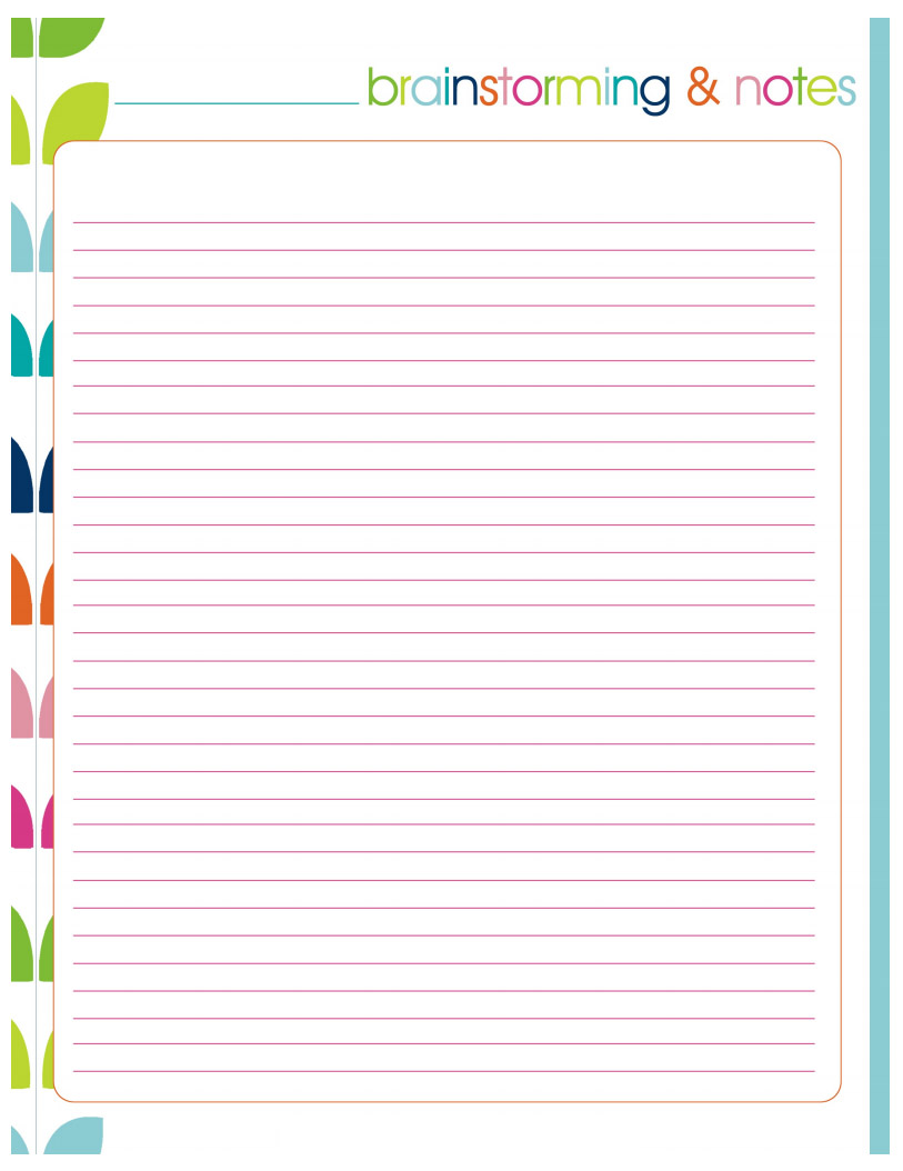 Cute Note Taking Template