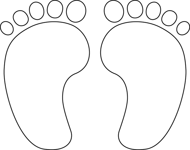 babies feet coloring pages - photo #4
