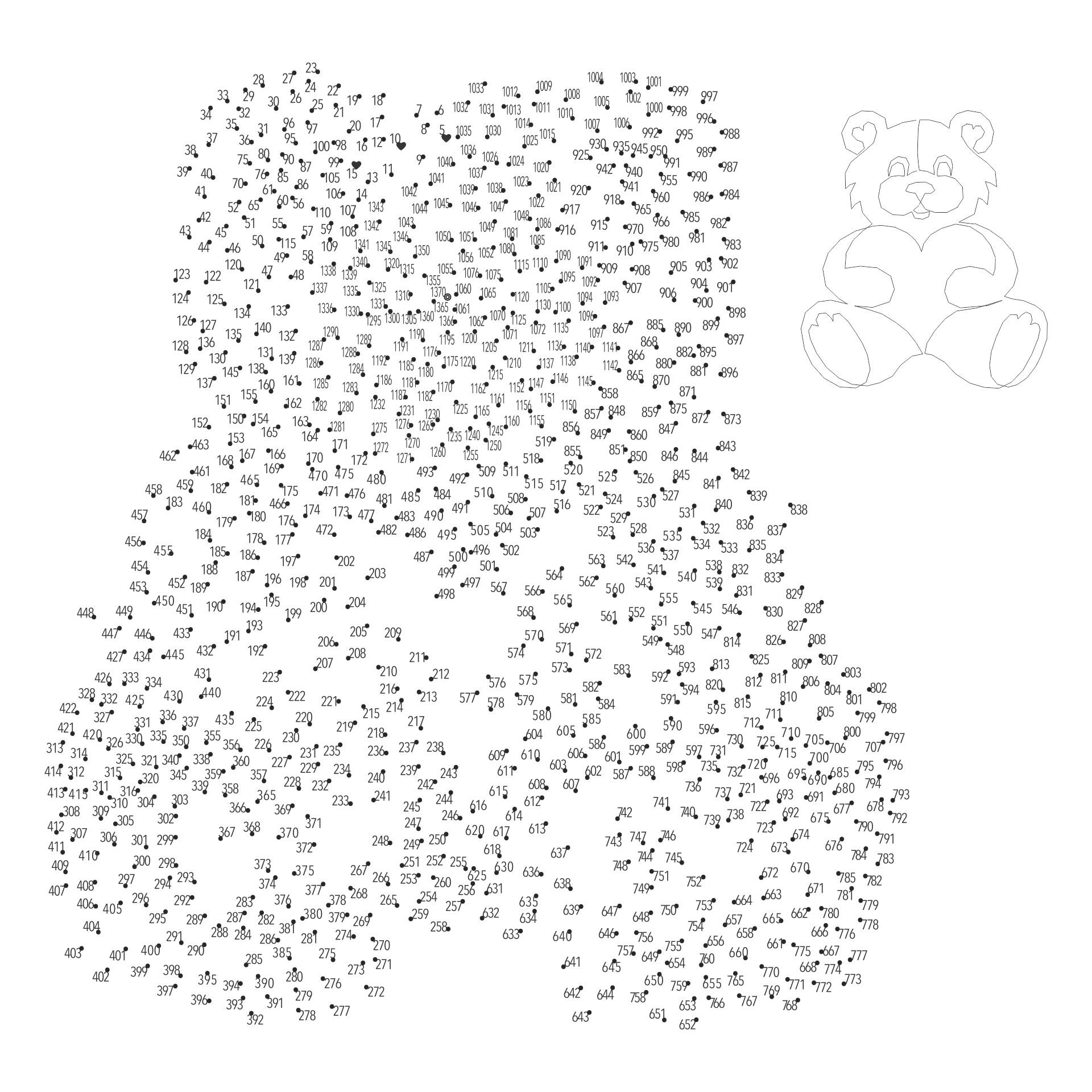 7 Best Images of 1000 Connect The Dots Printables Hard Connect the