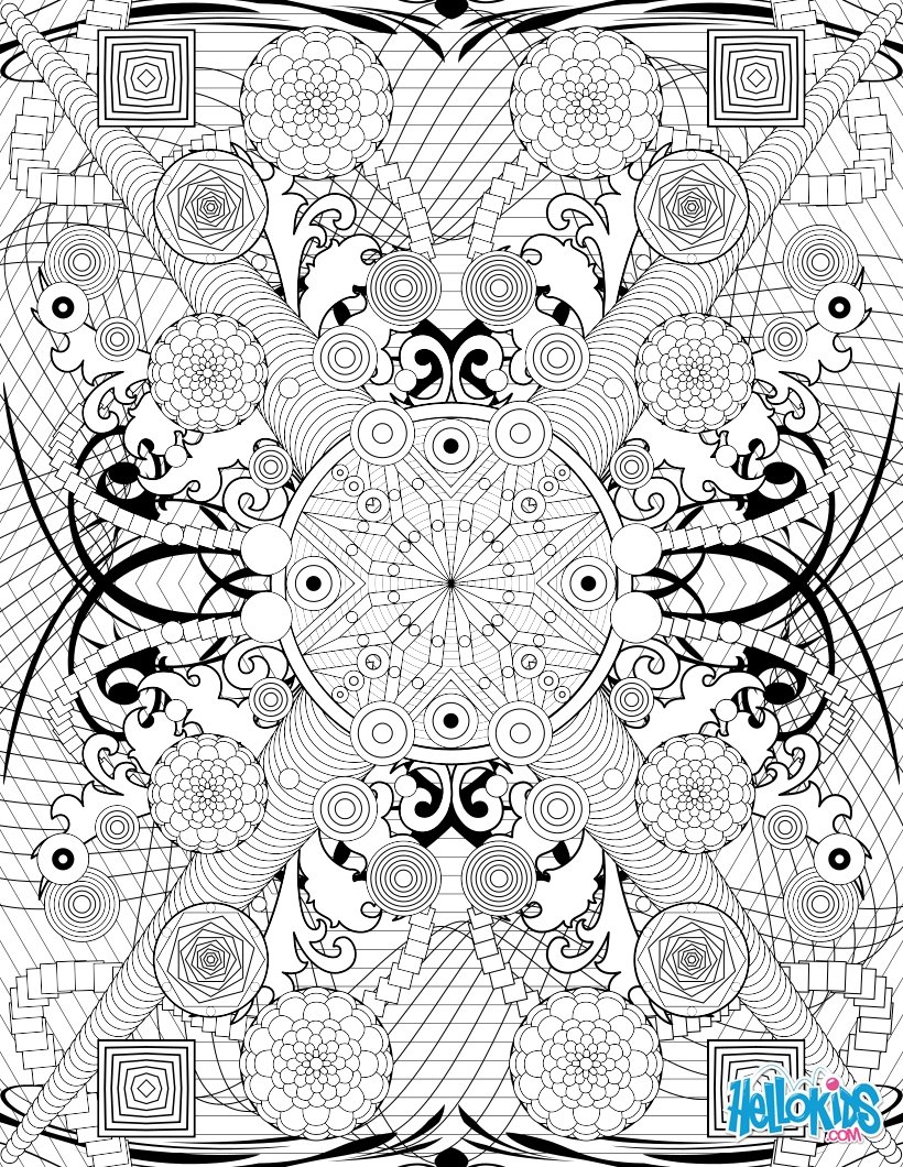 6 Best Images of Intricate Coloring Pages Free Printable - Paisley