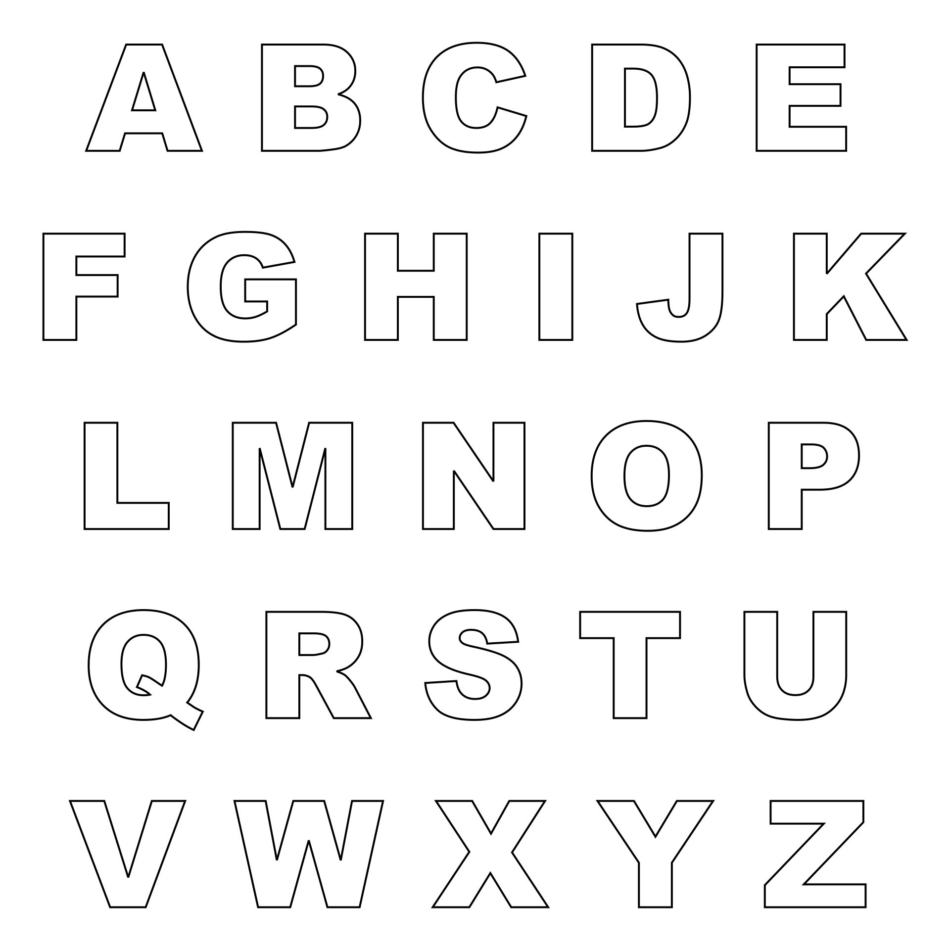 Best 1 Inch Printable Letter Templates Roy Blog