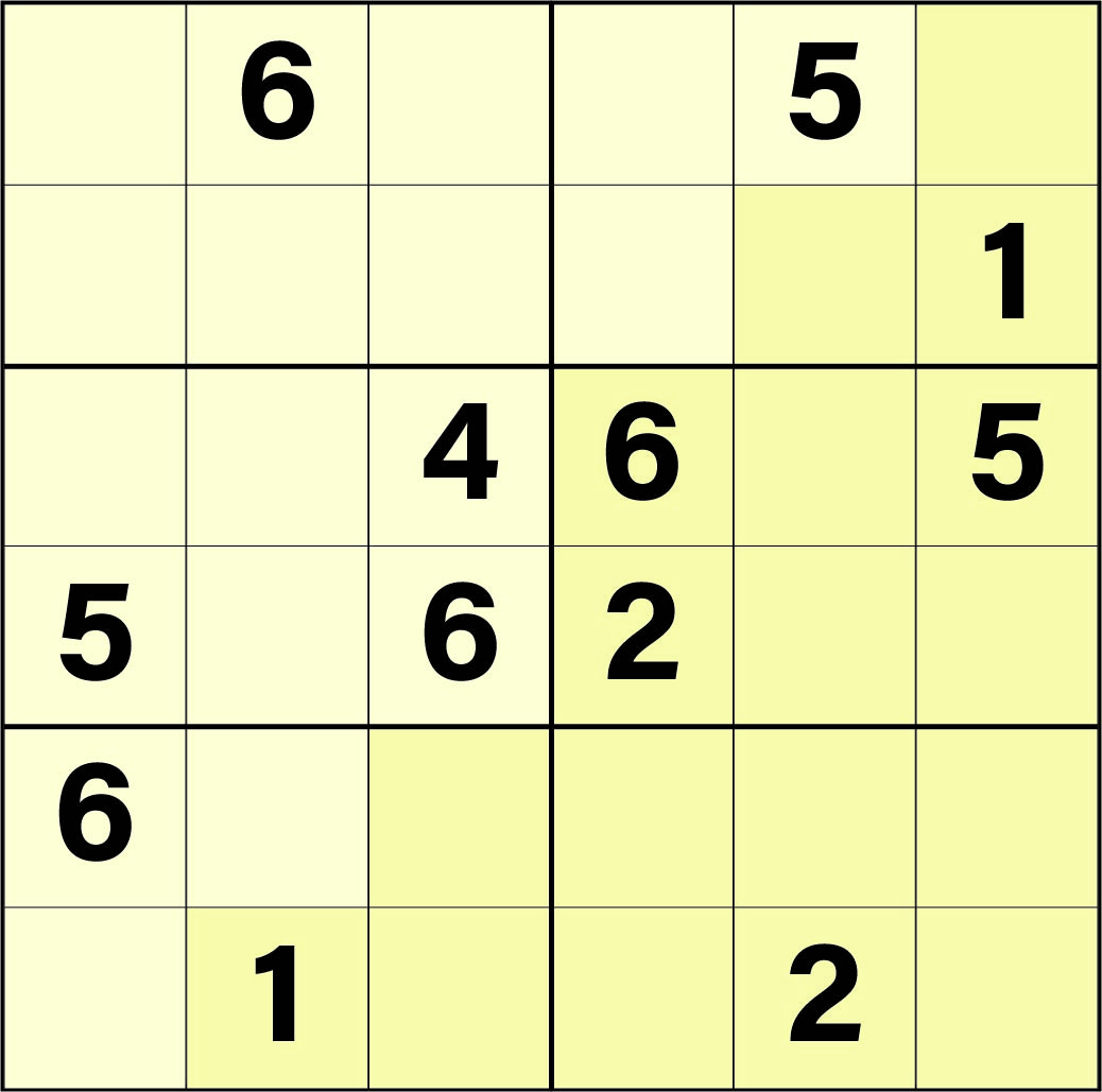 5 Best Images of Easy 6X6 Sudoku Printable Puzzles For Kids Kids Easy