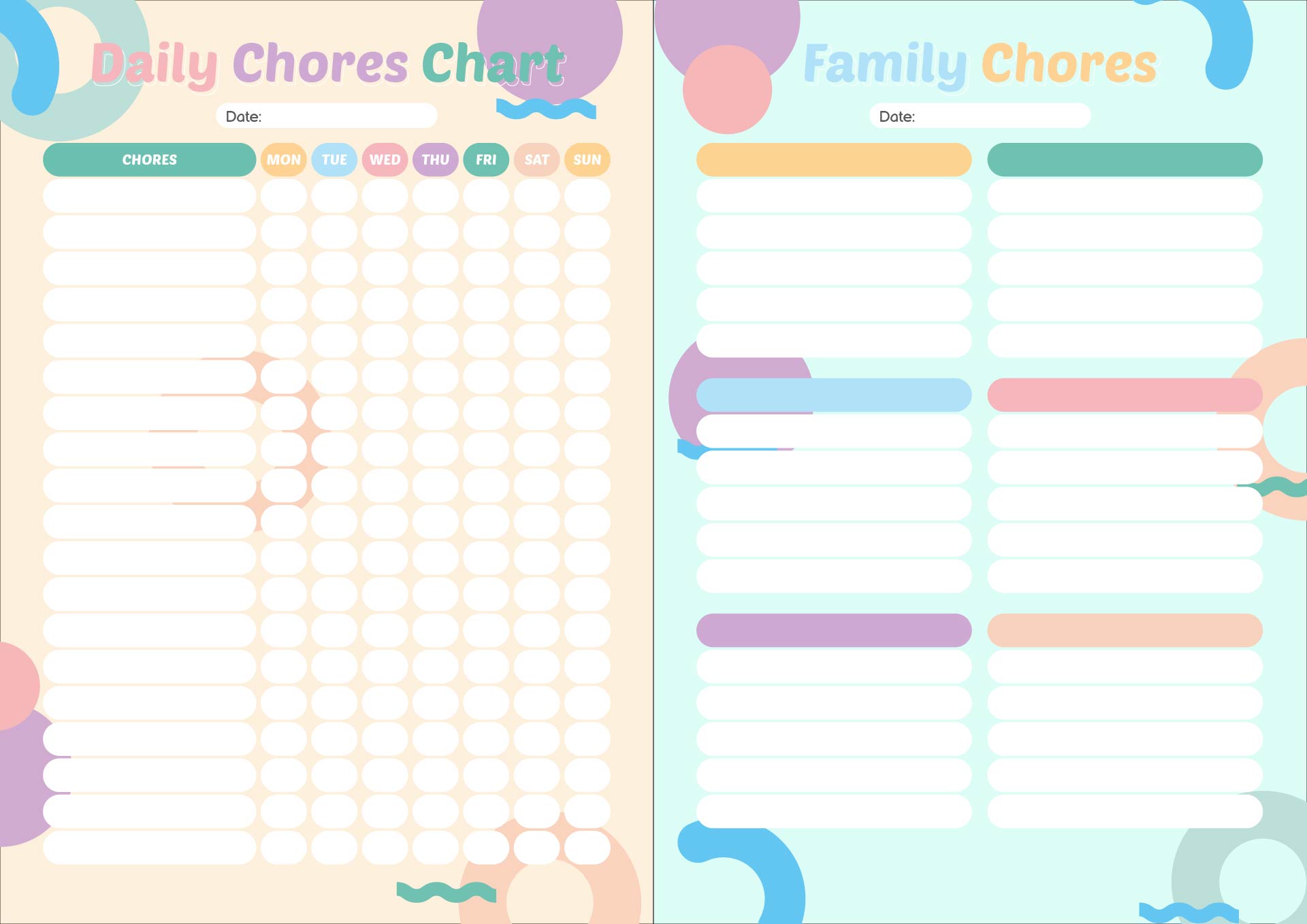 Free Organizing Printables