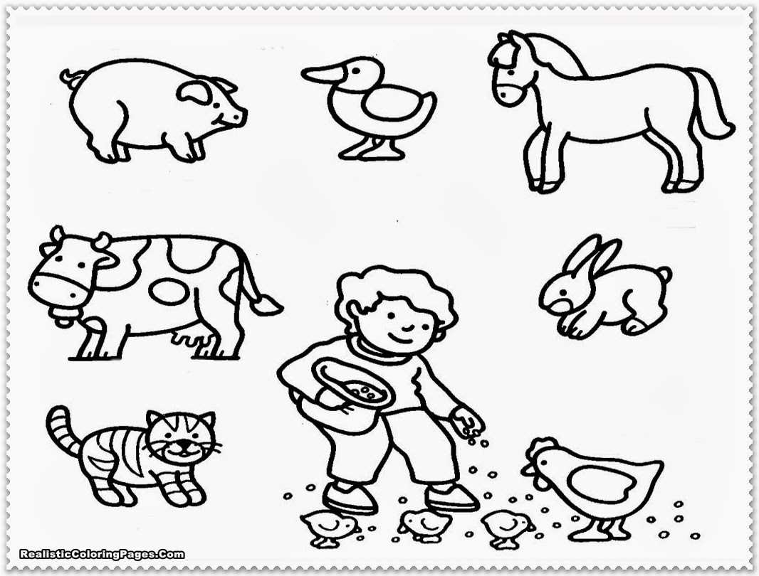 6 Best Images of Free Printable Coloring Pages Farm Animals - Farm