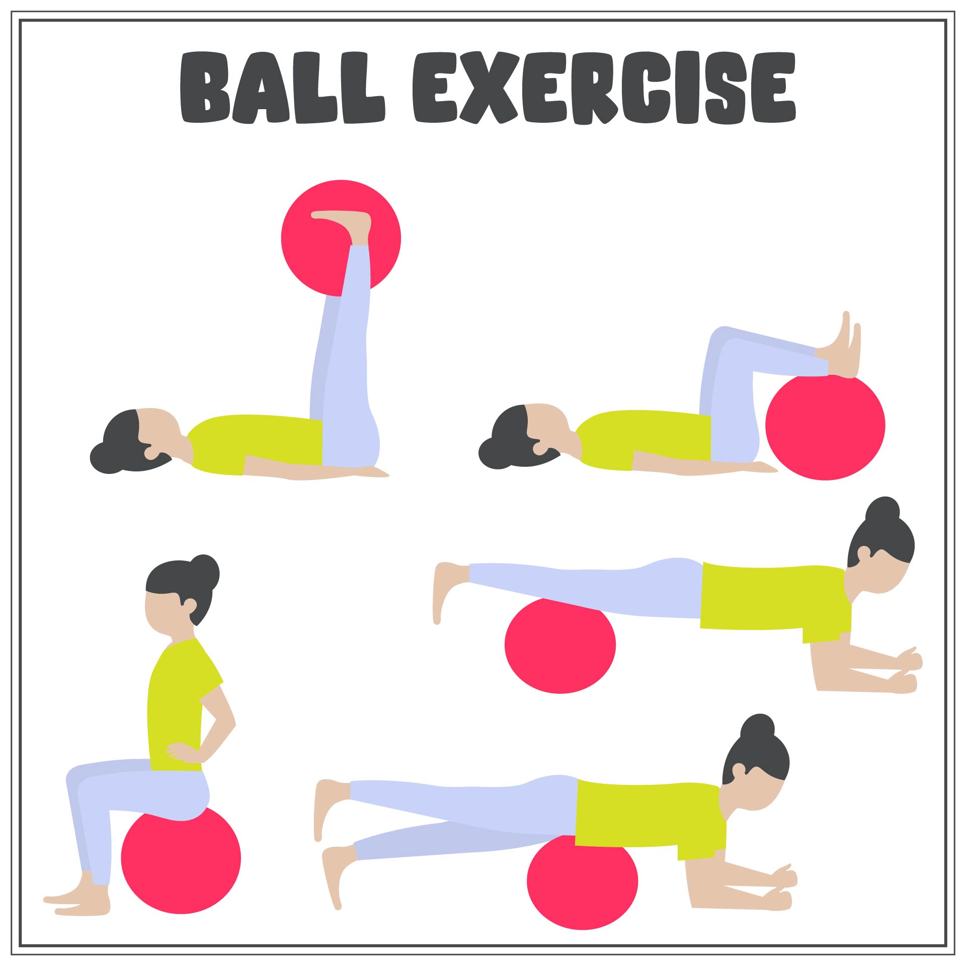 Exercise Ball Workout Chart