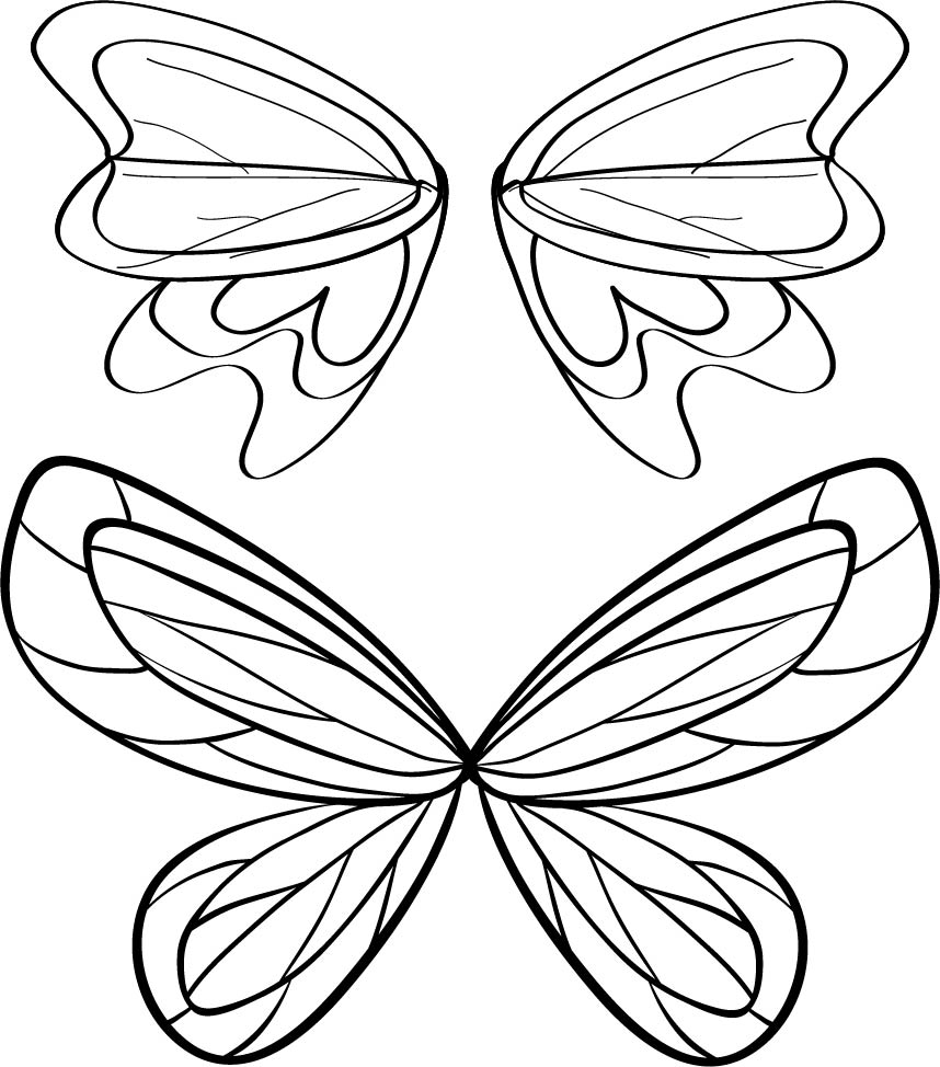 Fairy Wing Templates Printable Printable Word Searches Fairy Wing Templates Printable Printable Word Searches