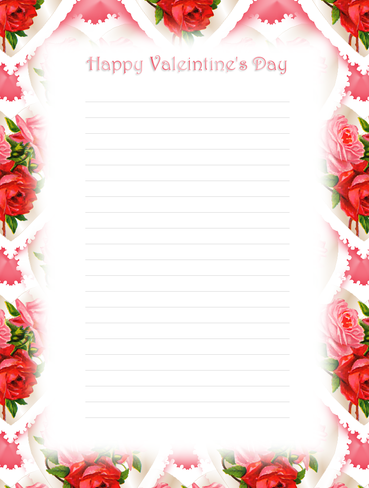 9 Best Images of Valentine's Day Printable Letter Stationary