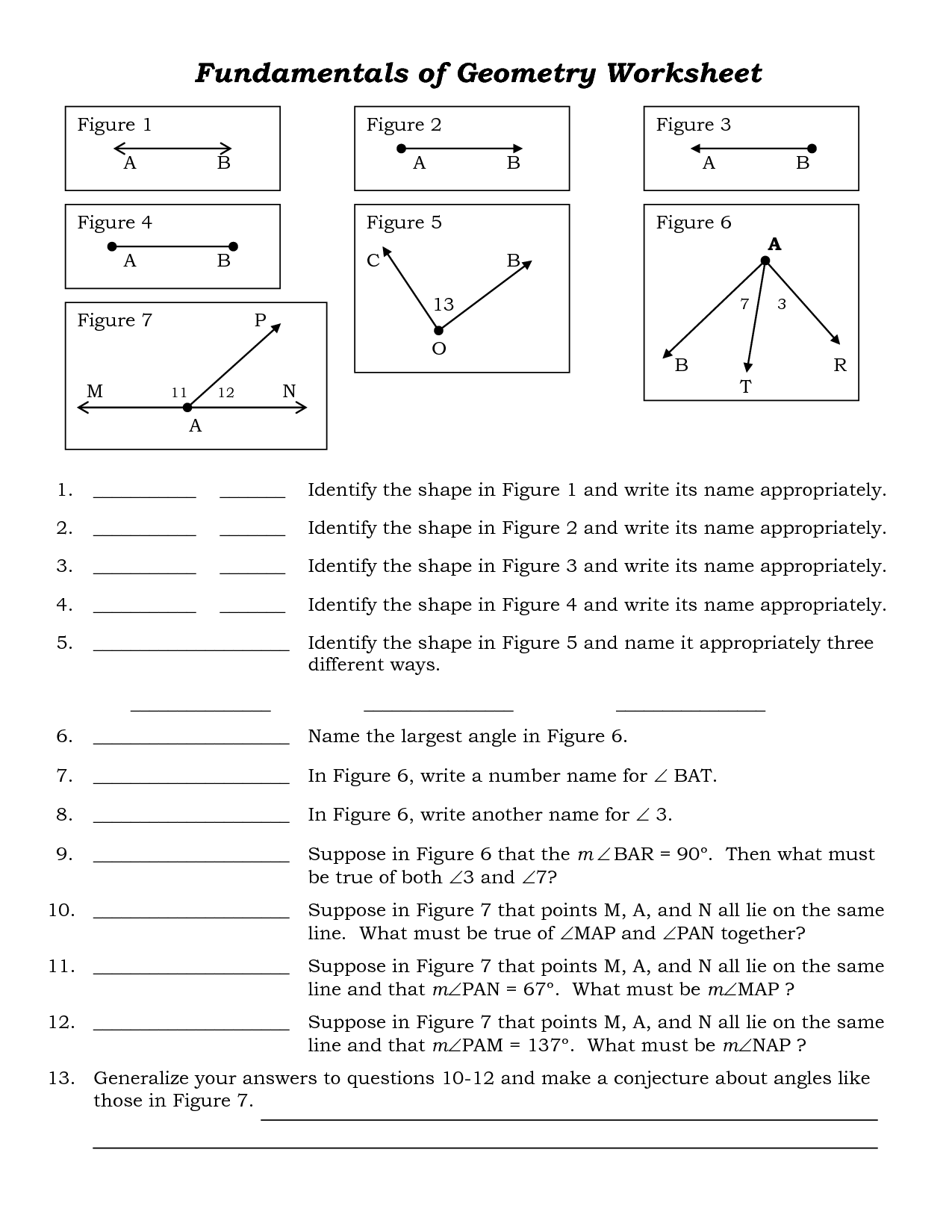 6 Best Images Of Printable Geometry Worksheets Middle School Holt Middle School Math Course 2