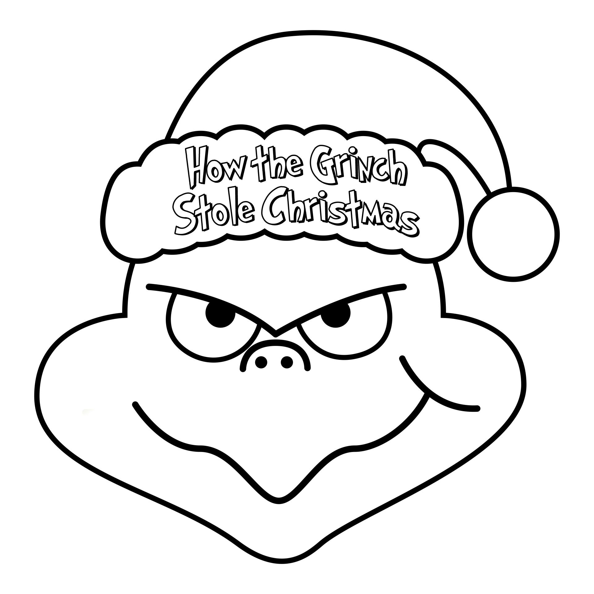 7 Best Images of Printable Grinch Pattern Printable Grinch Face