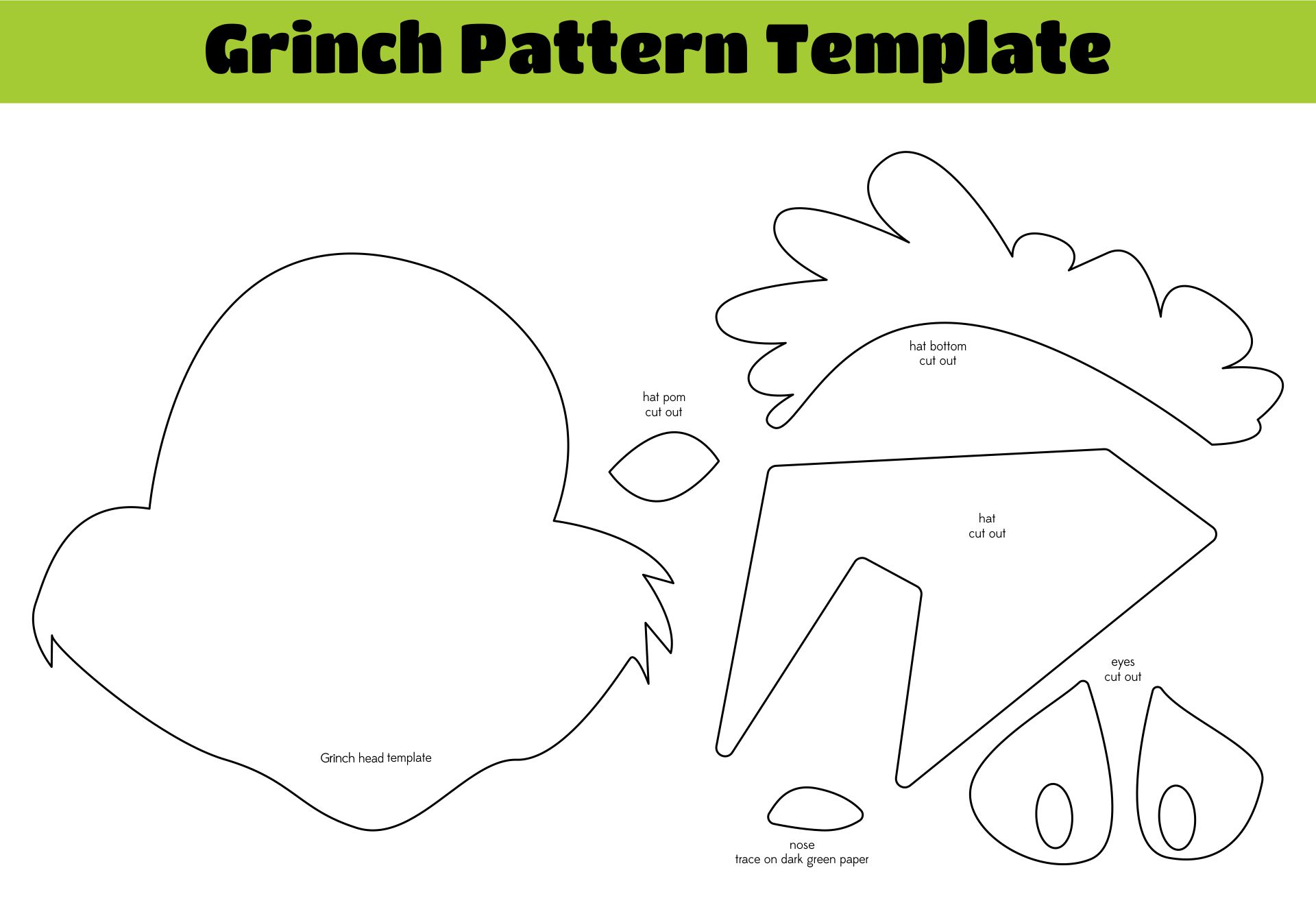 Printable Grinch Template