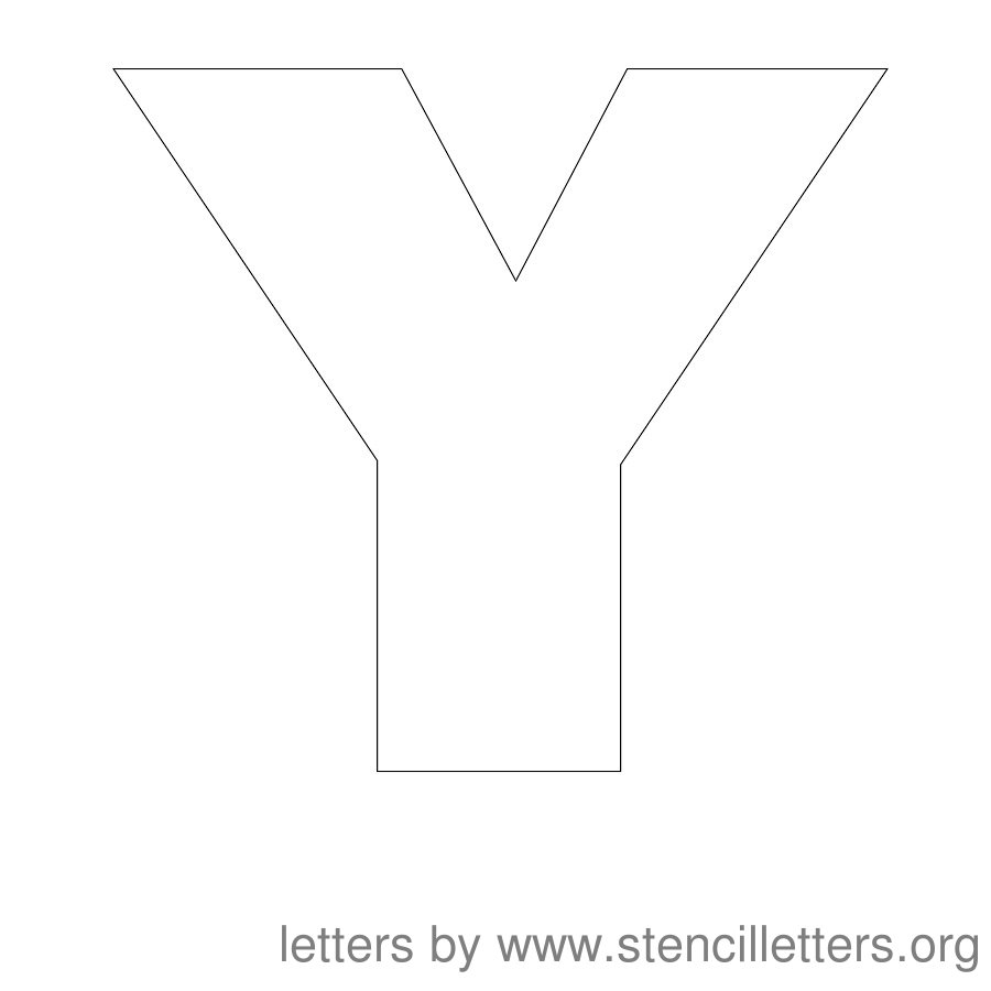 7 Best Images of Printable Block Letter Stencils Y - Printable Letters