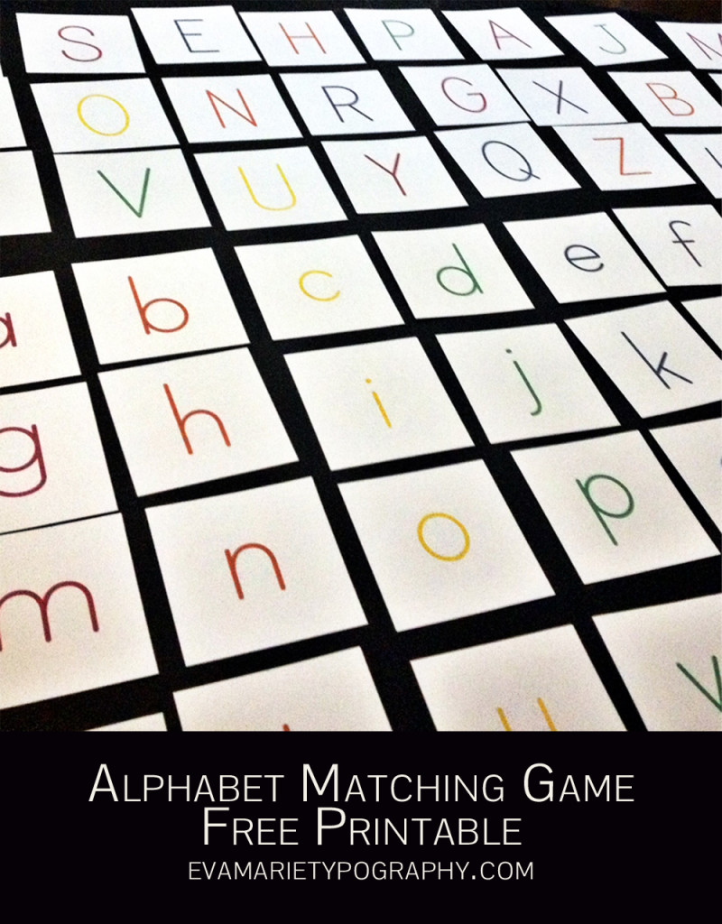 Free Printable Alphabet Matching Games