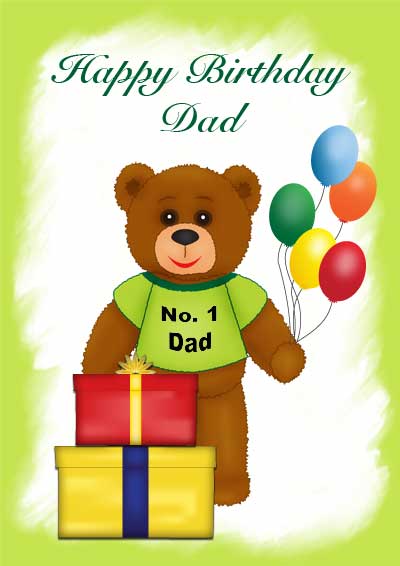 Printable Birthday Cards For Dad To Color