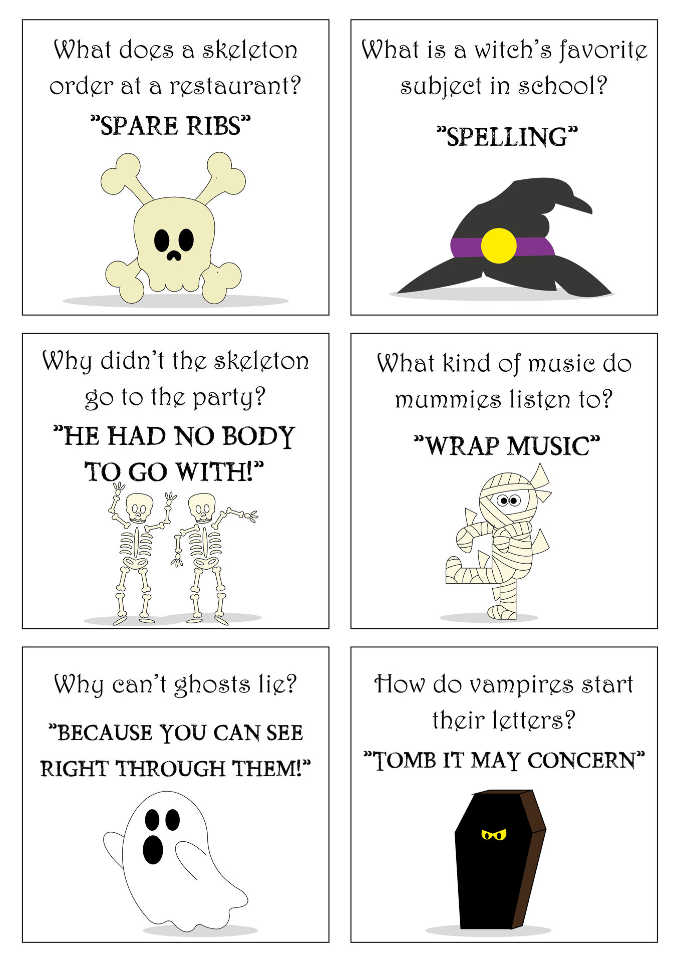 8 Best Images Of Printable Halloween Bookmarks Jokes Free Printable 