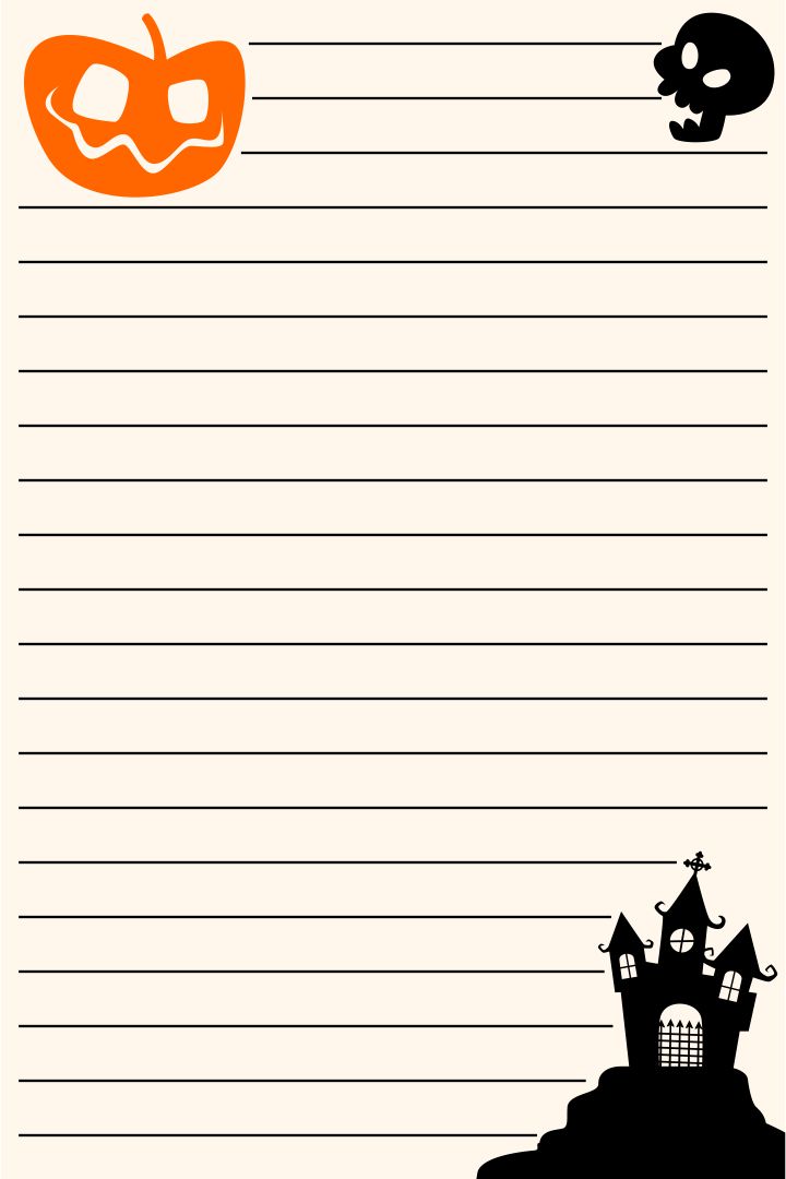 6 Best Images of Free Printable Halloween Writing Paper Free