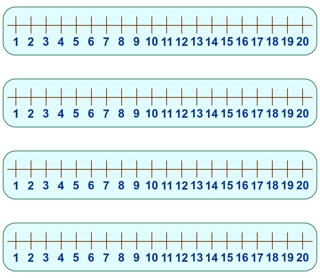 8 Best Images Of Kindergarten Number Line Printable 0 20 Printable