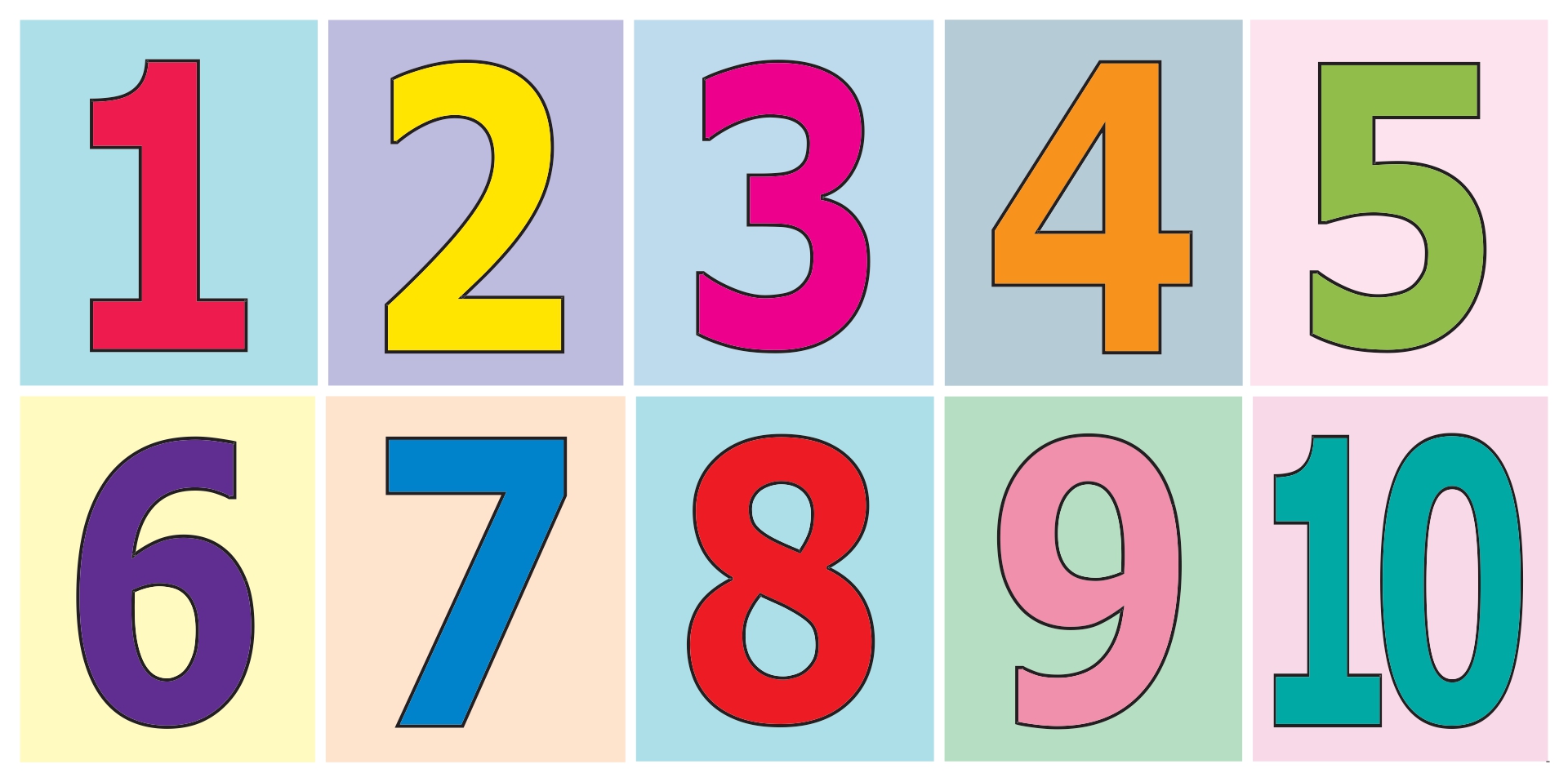 Number 1 10 Printable