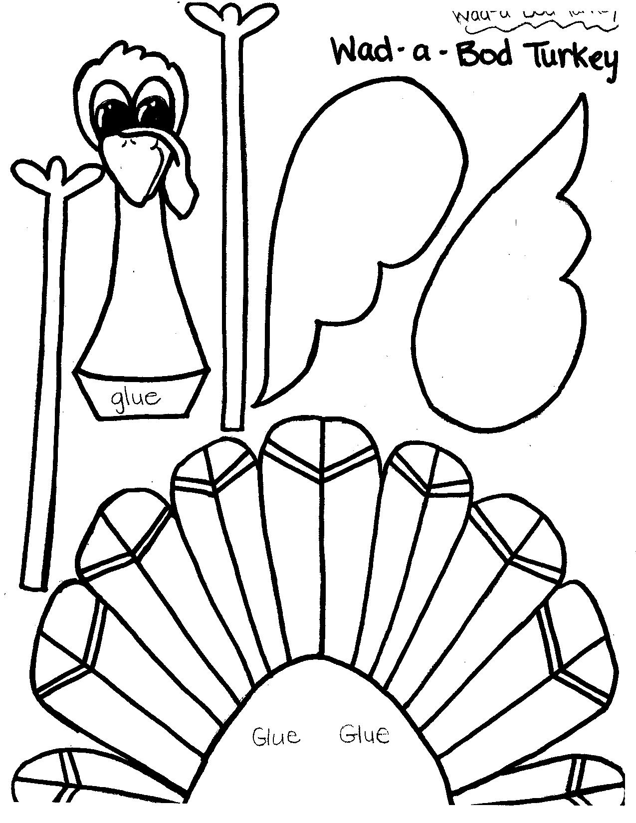 6 Best Images of Printable Turkey Pattern Template Printable Turkey