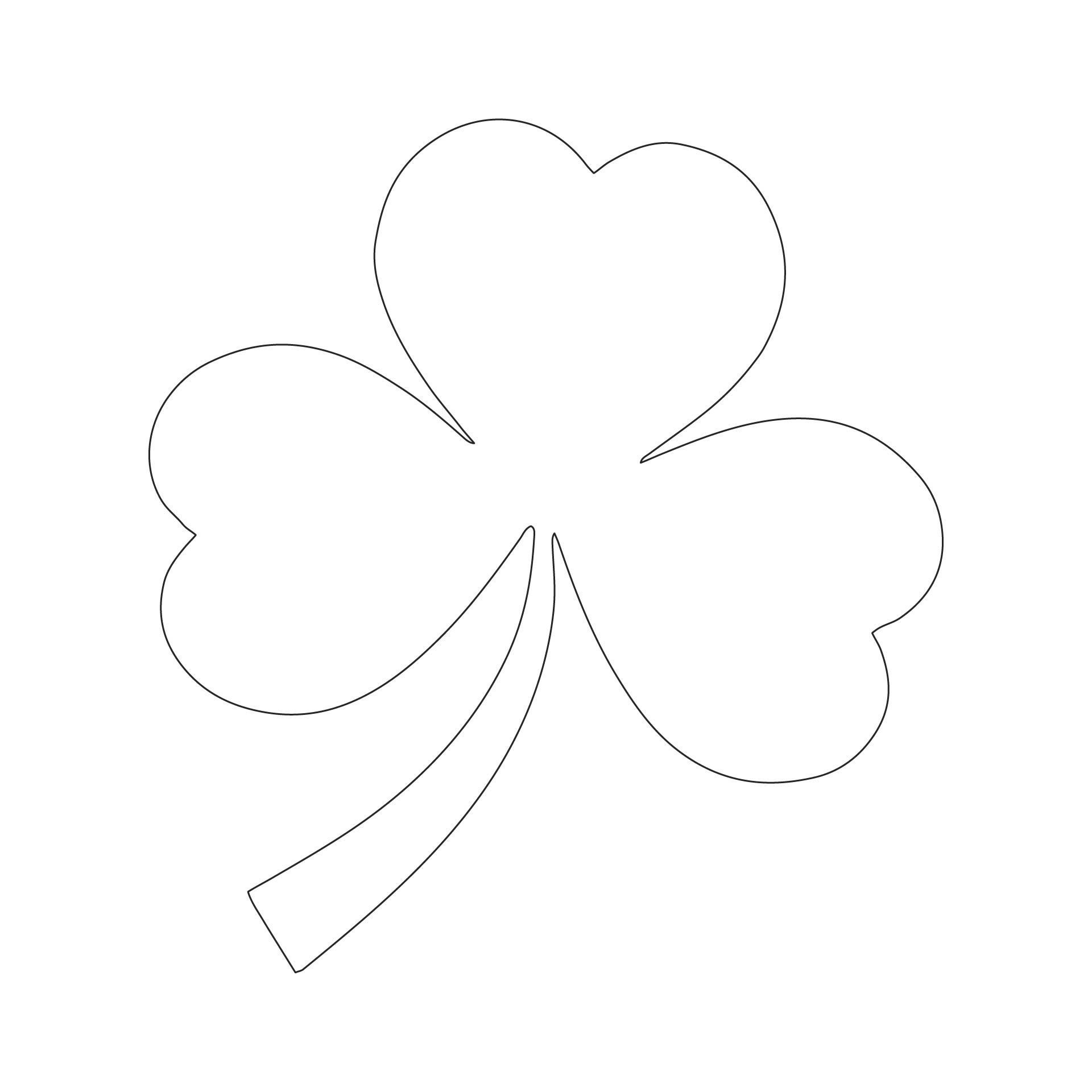 5 Best Images of Four Leaf Shamrock Template Printable St. Patrick's