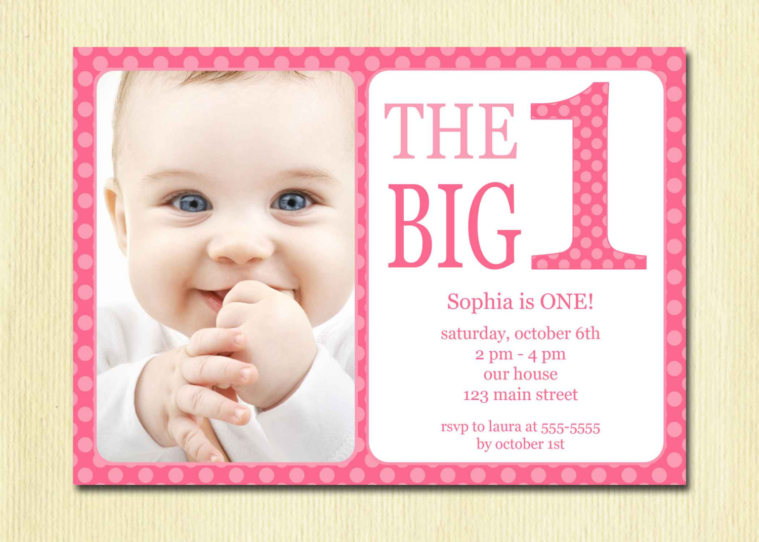 7 Best Images of First Birthday Party Invitations Printable Free Baby