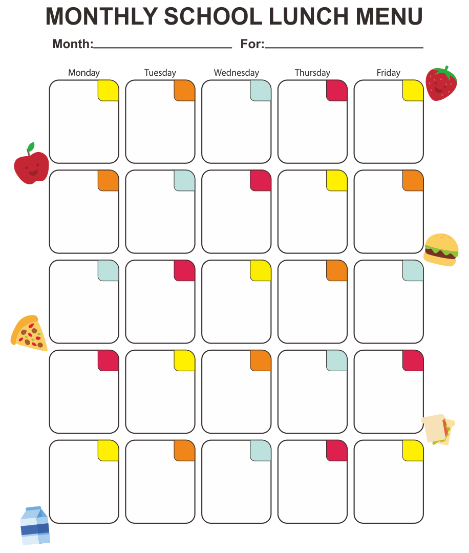 Free Winter School Lunch Cocoa Printable Template