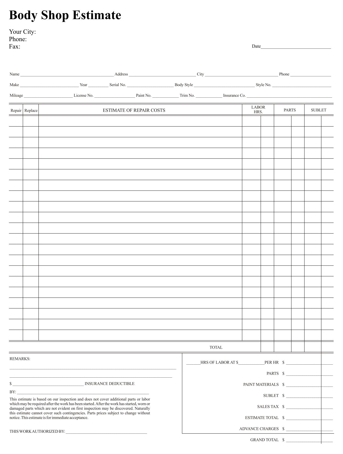 free-printable-estimate-forms