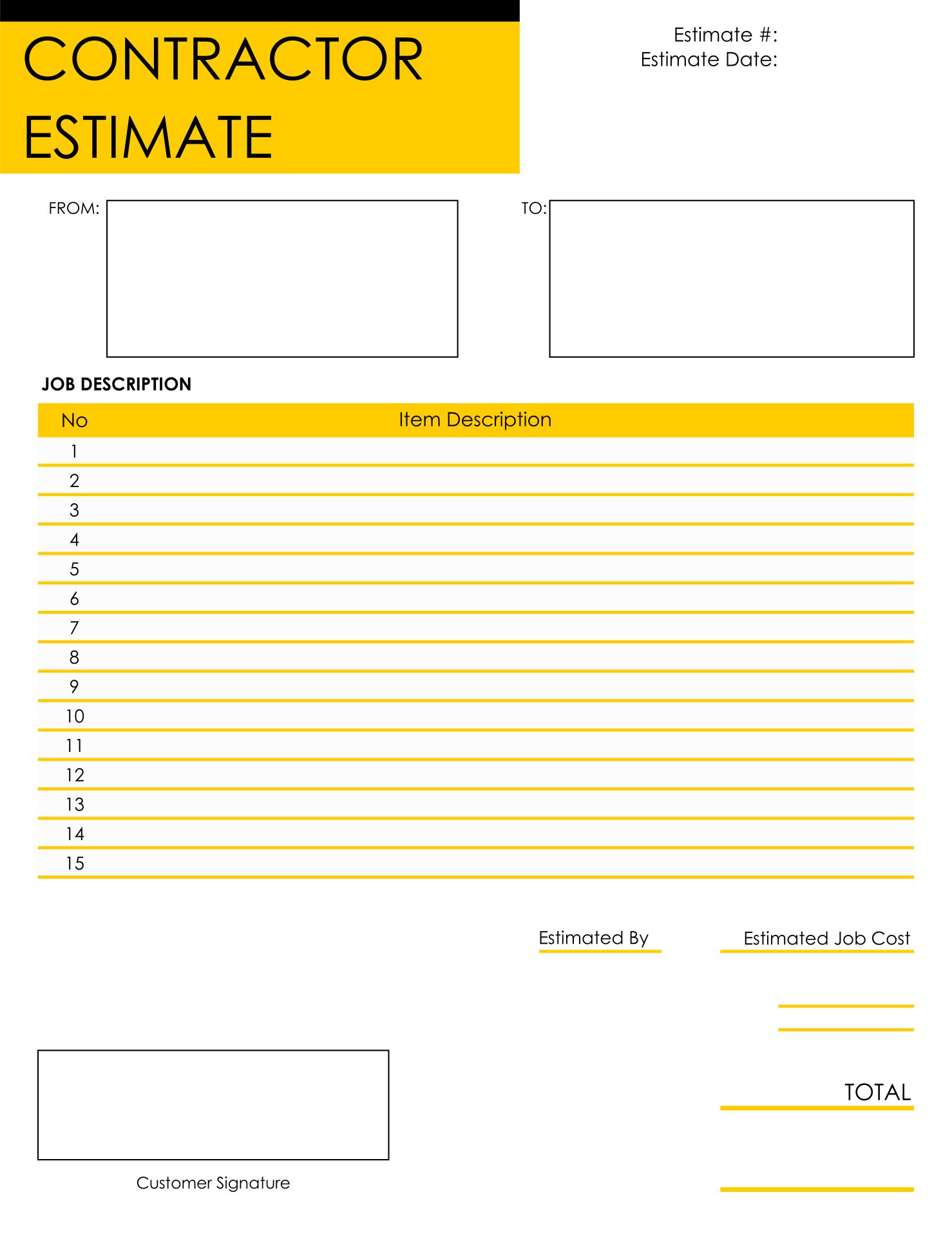 Job Proposal Template Free from www.printablee.com