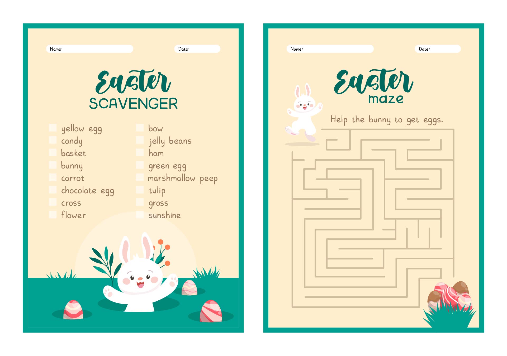 6 Best Images of Easter Printable Activity Sheets Printable Easter