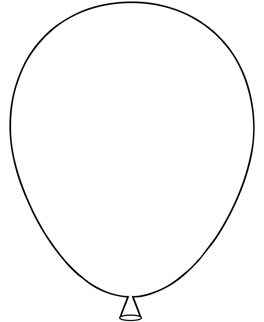 Free Printable Balloons Template