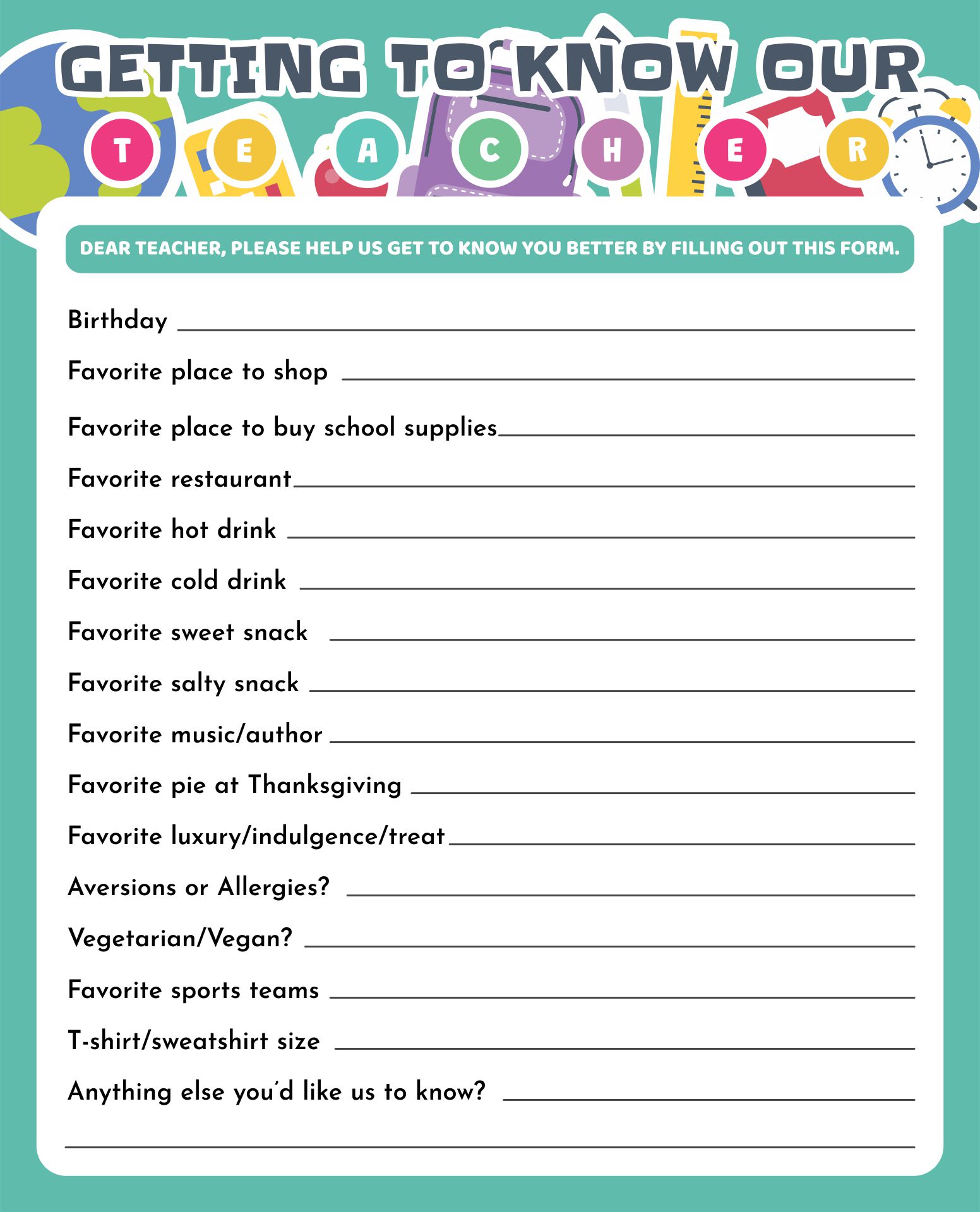 6 Best Images Of Teacher Wish List Printable Teacher Wish List 