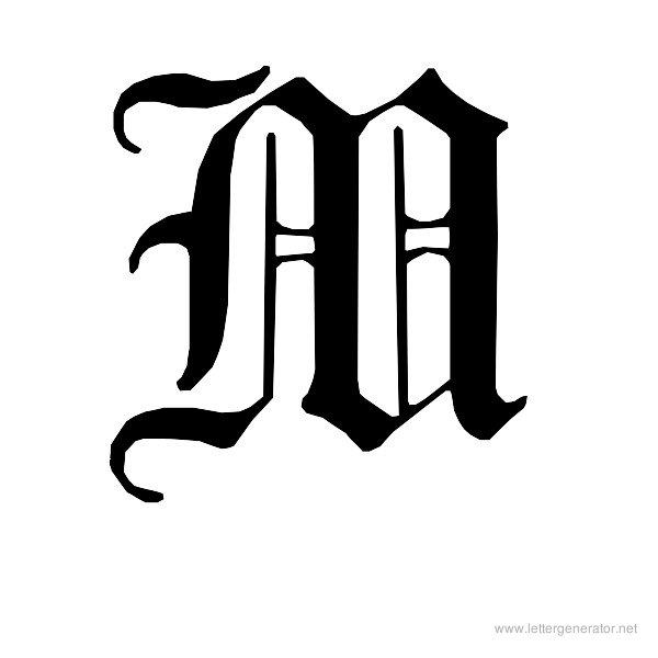 7 Best Images Of Printable Fancy Letter M Cursive Letter M