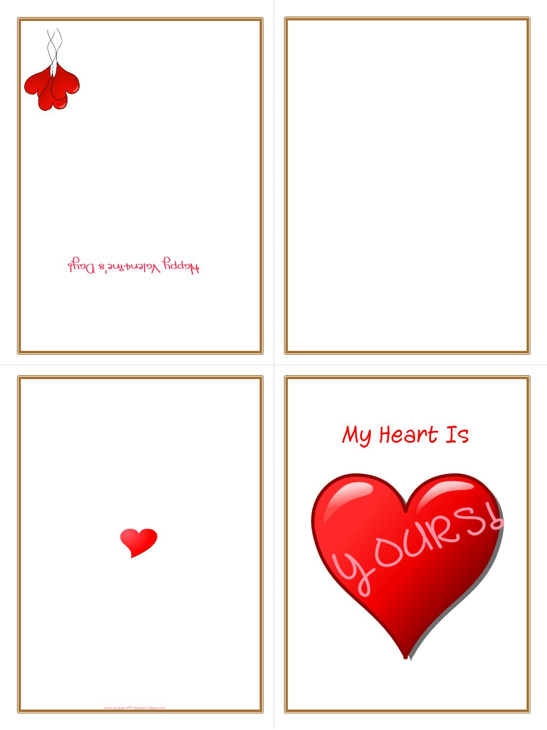 Free Printable Folding Valentine Cards Printable Templates