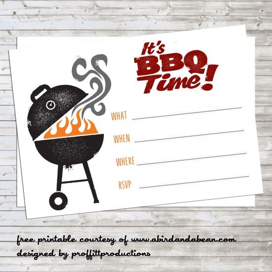 7 Best Images of Printable Barbeque Invites Free Printable BBQ