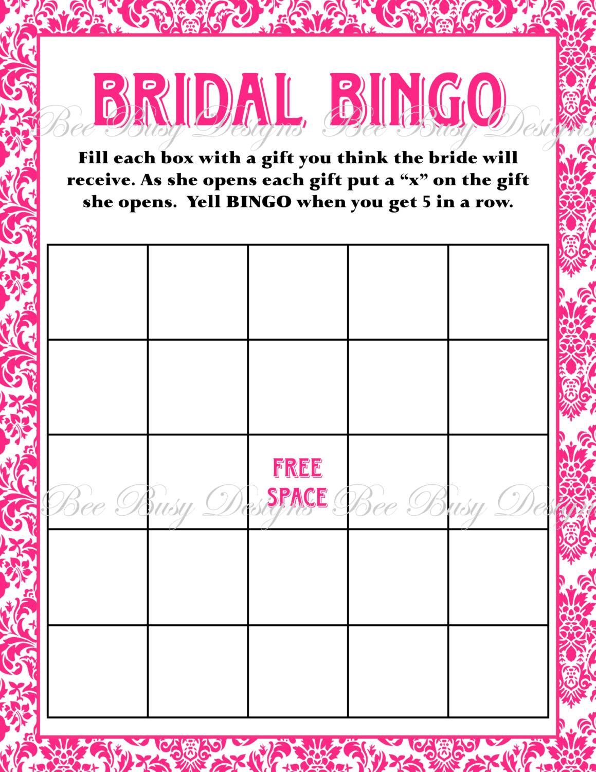 5 Best Images Of Free Printable Blank Bridal Bingo Printable Bridal 5-best-images-of-free-printable-blank-bridal-bingo-printable-bridal