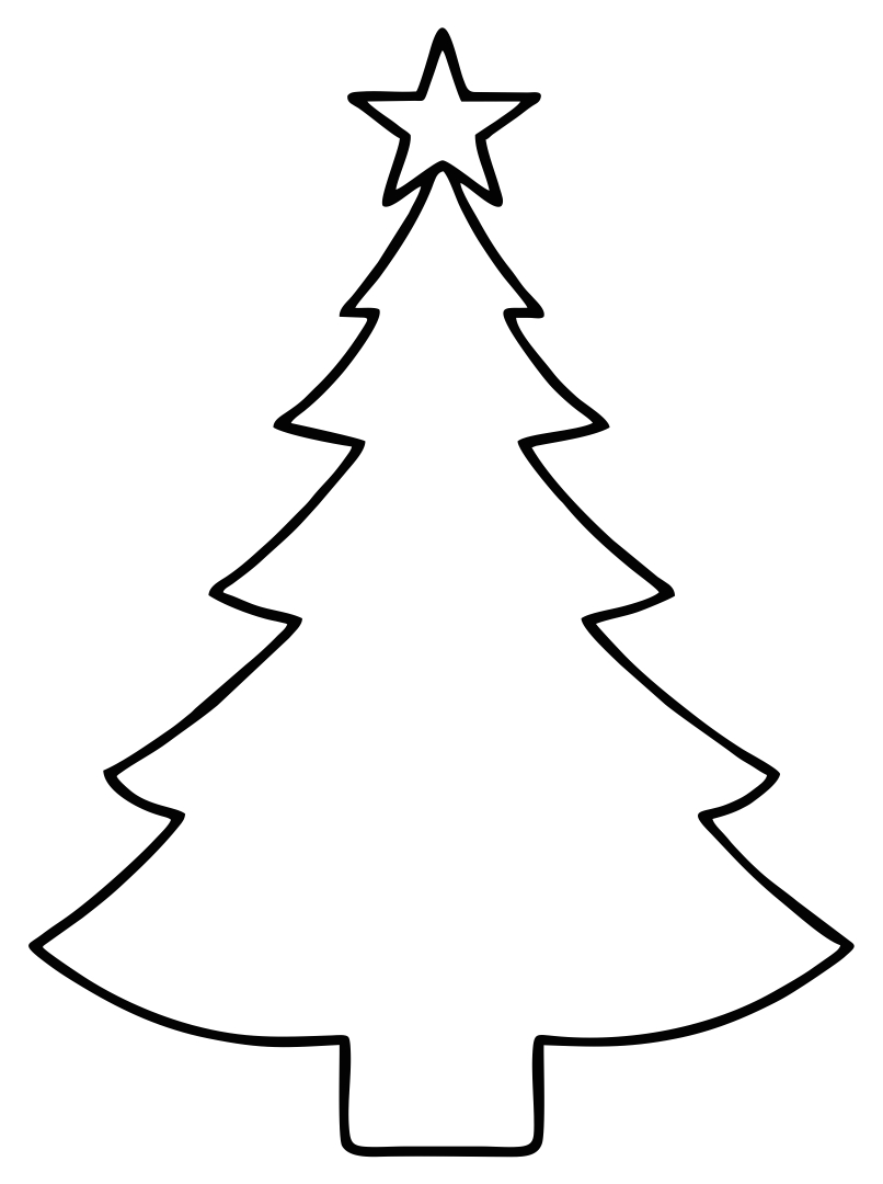 Christmas Tree Stencil Free Printable Printable Templates