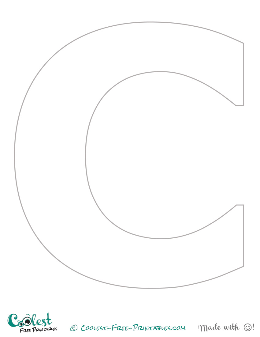 8 Best Images Of Printable Alphabet Stencils Letter C Letter Stencils