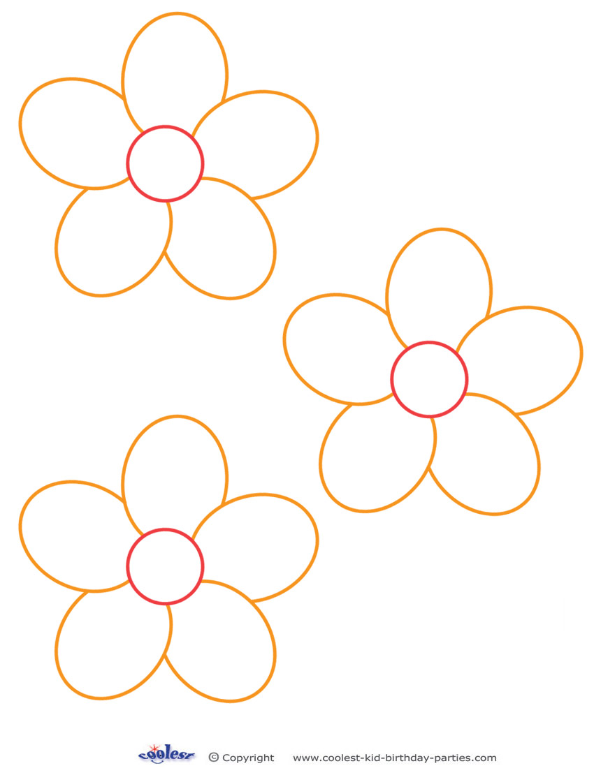 5 Best Images of Free Flower Printables Part Number, Preschool Flower