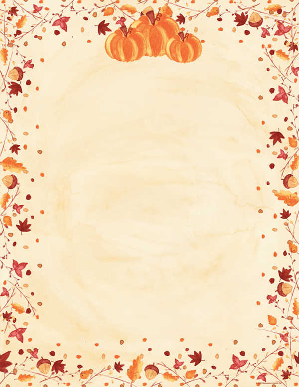 8 Best Images of Thanksgiving Printable Paper Borders Free Printable