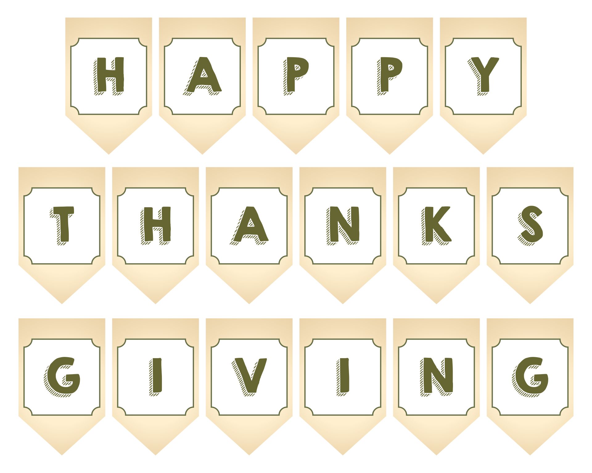 7 Best Images of Printable Thanksgiving Banner Fall & Thanksgiving