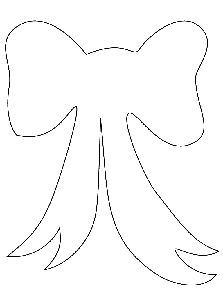 Printable Bow Template Printable Templates