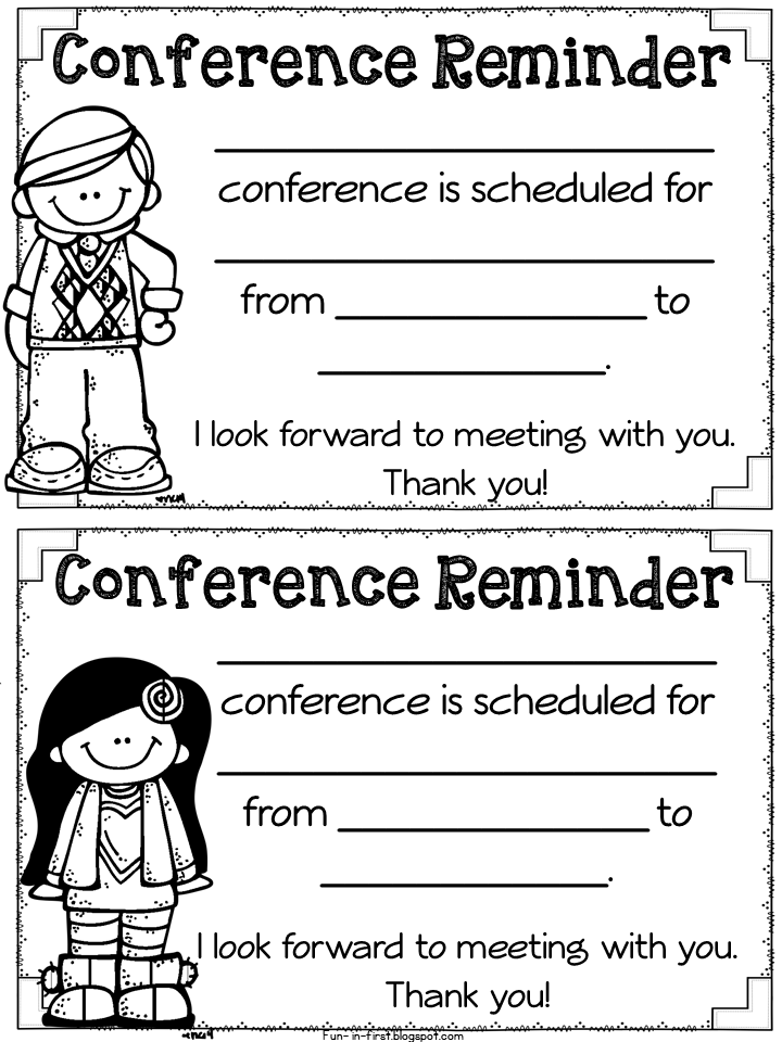 Free Printable Parent Teacher Conference Reminder Forms Printable 