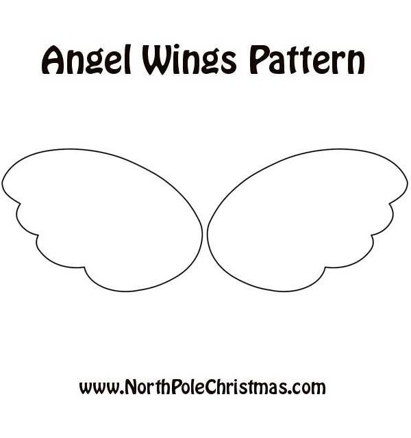 6 Best Images of Free Printable Angel Wings Templates Angel Wings