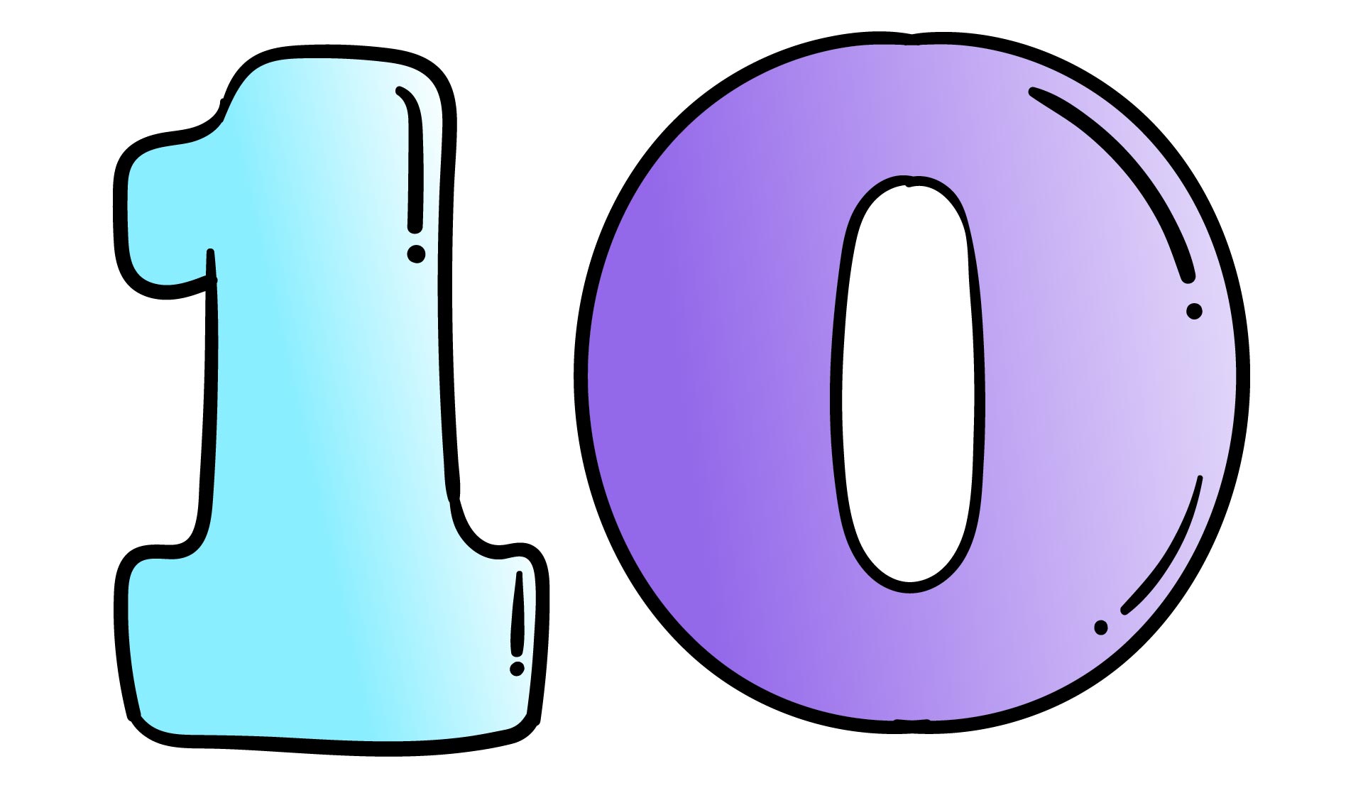 5 Best Images Of Printables Of Bubble Number 10 Free Images And