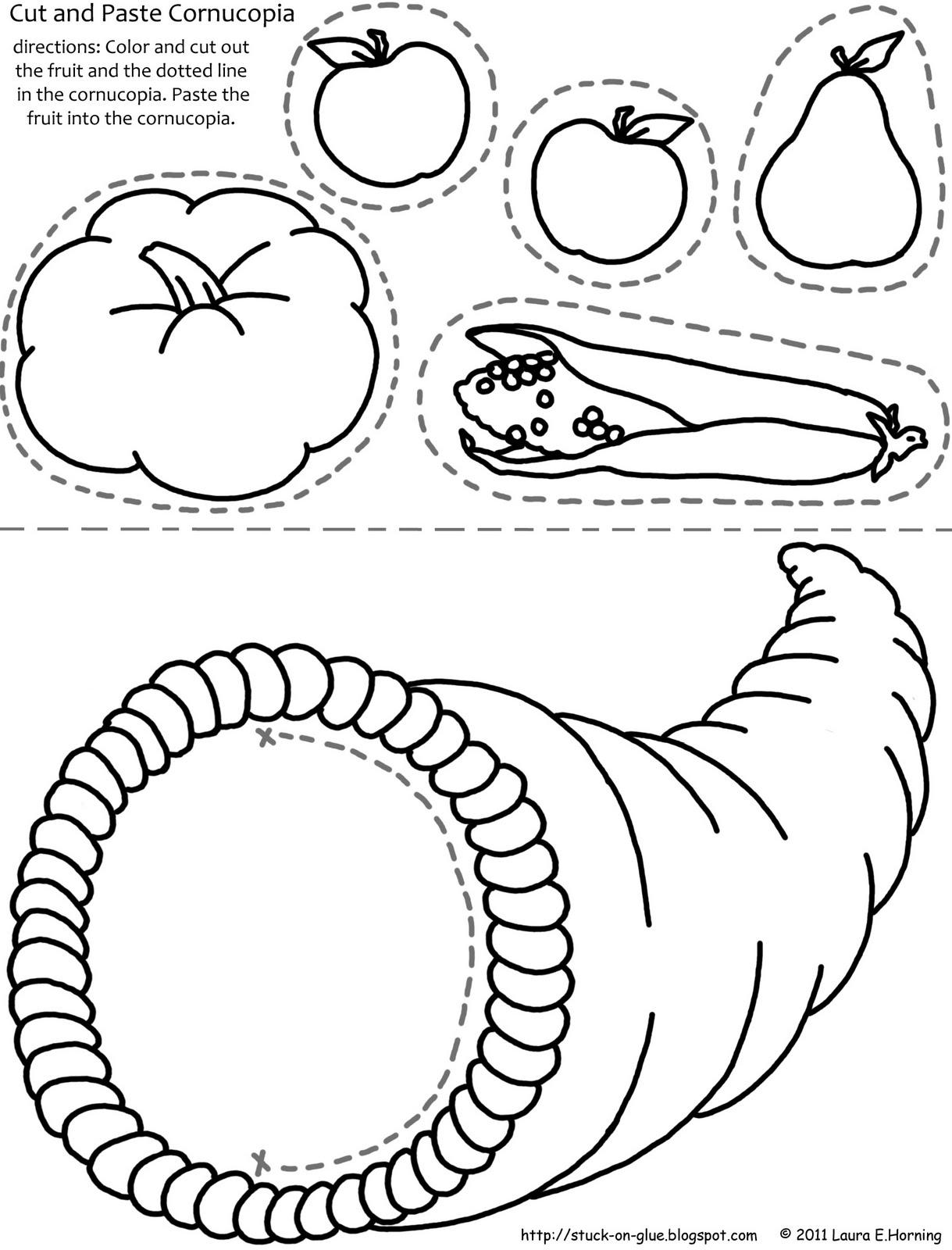 Free Cornucopia Template Printable Templates