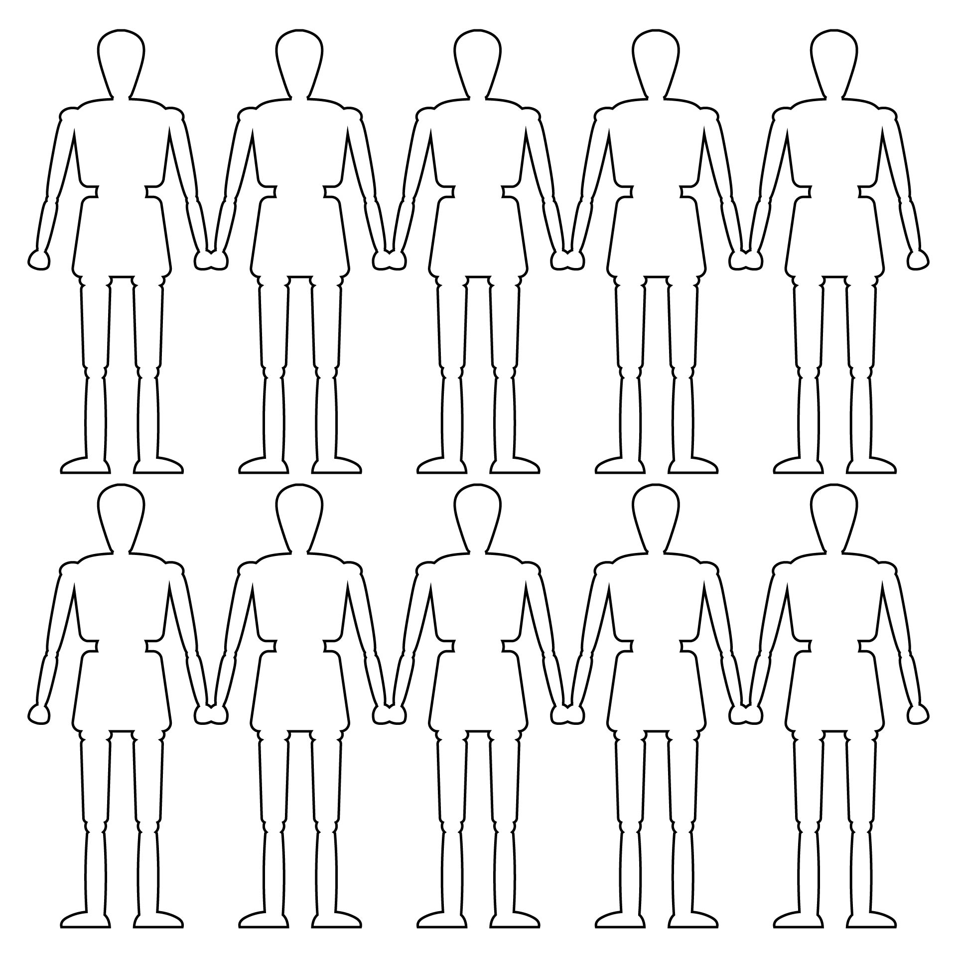 10 Best Images of Printable Cutouts People Printable Paper People Cutouts, Free Printable