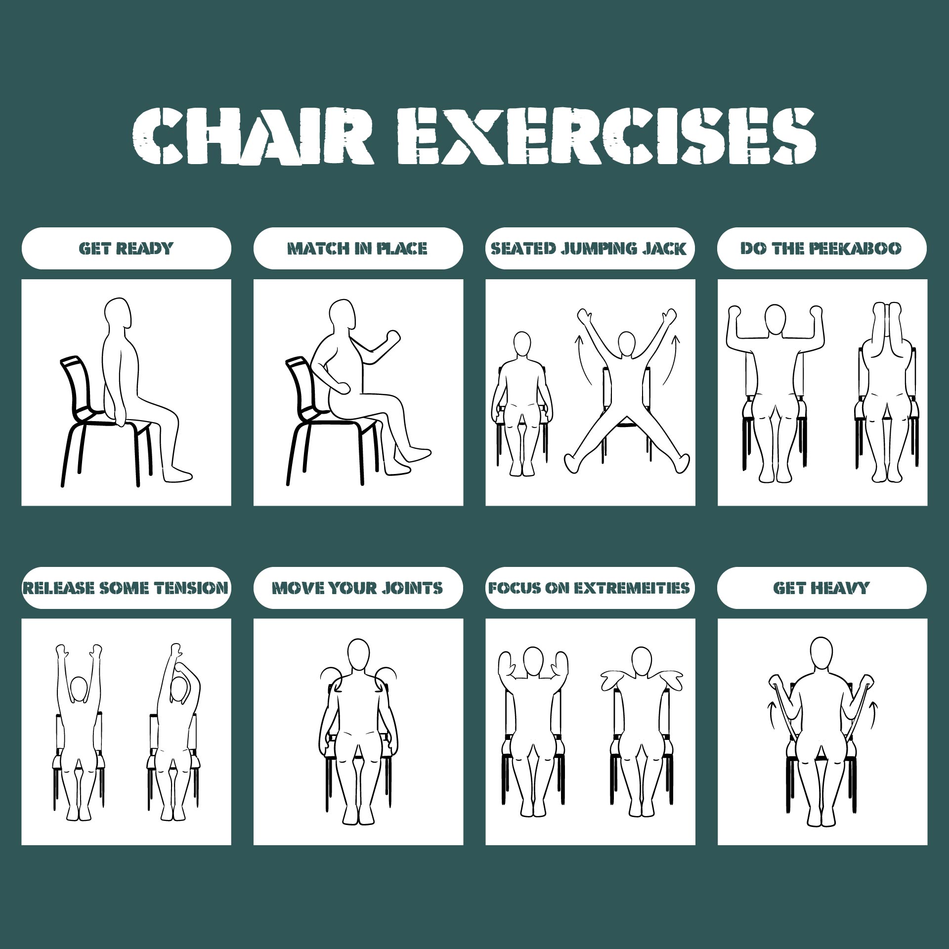 9 Best Images of Printable Chair Exercise Routines Free Printable