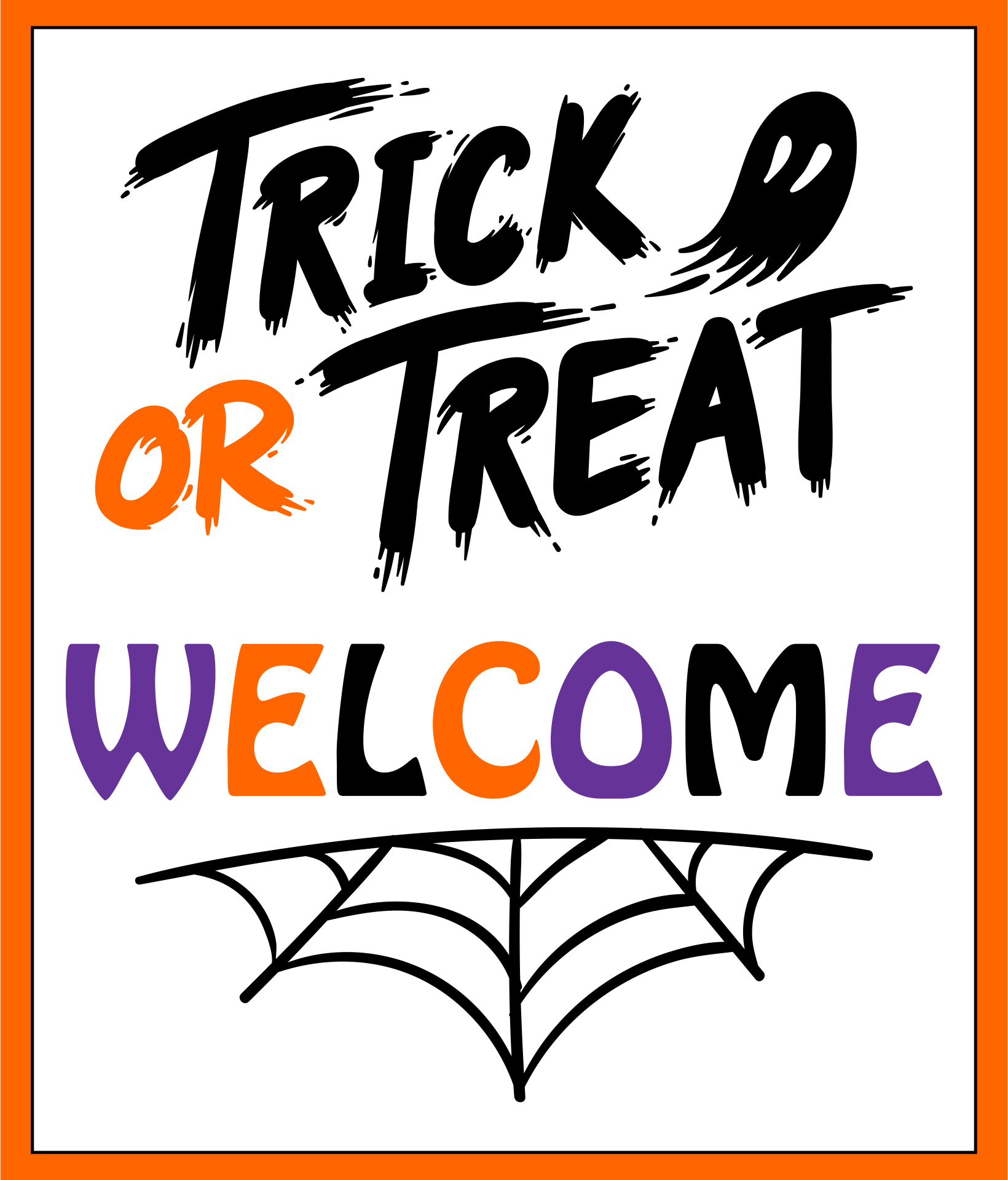 8 Best Images of Trick Or Treat Sign Halloween Printable