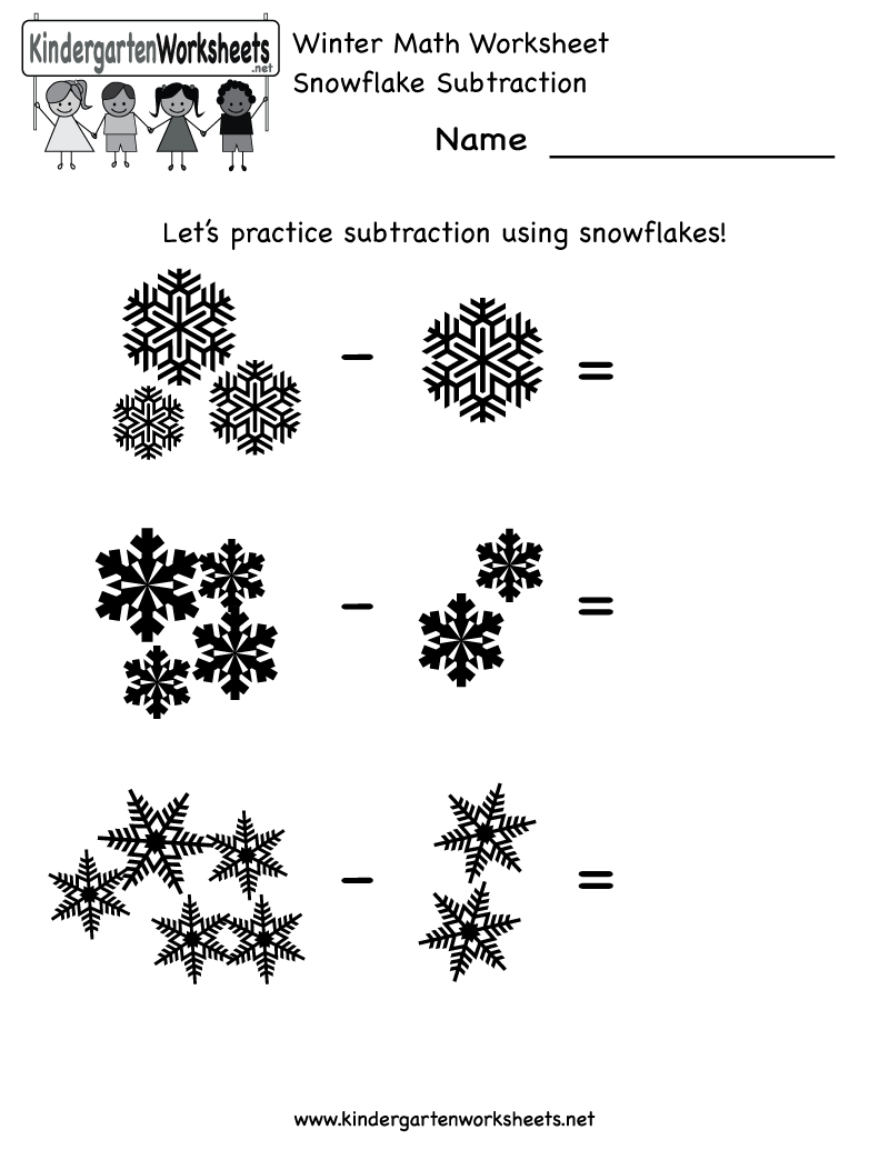Free Printable Winter Math Worksheets For First Grade