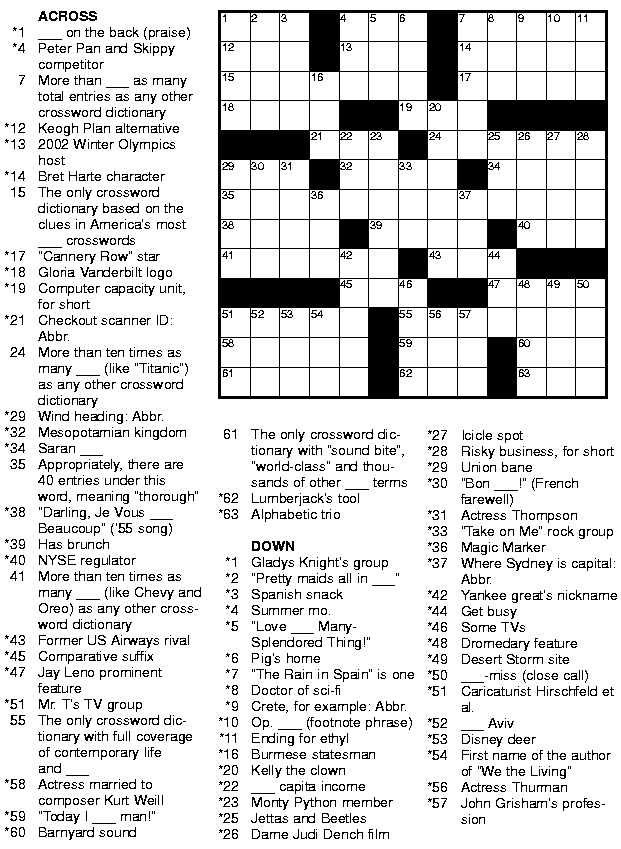 daily crossword puzzles to print acrosstobear 11 print ...